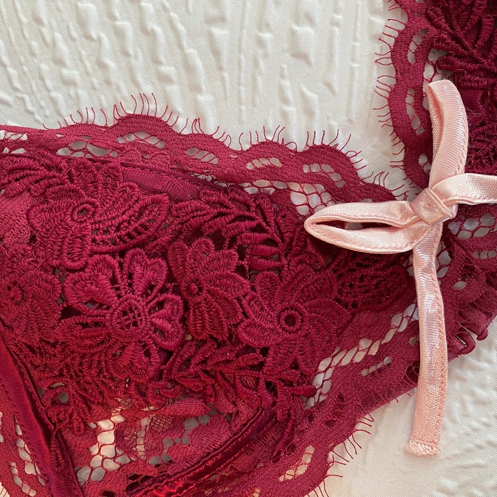 🎉HOST PICK🎉 For Love and Lemons 🍋 Noelle Wireless Lace Bra - Picture 4 of 6